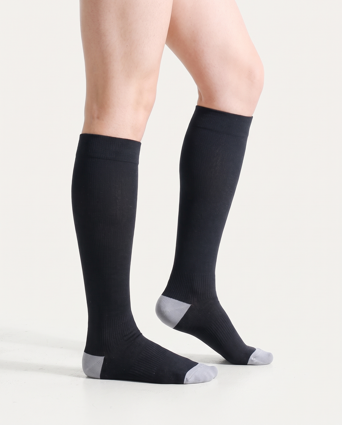 Bamboove Essential Bamboo Compression Socks - Black / Grey by Bamboove, bamboo compression socks