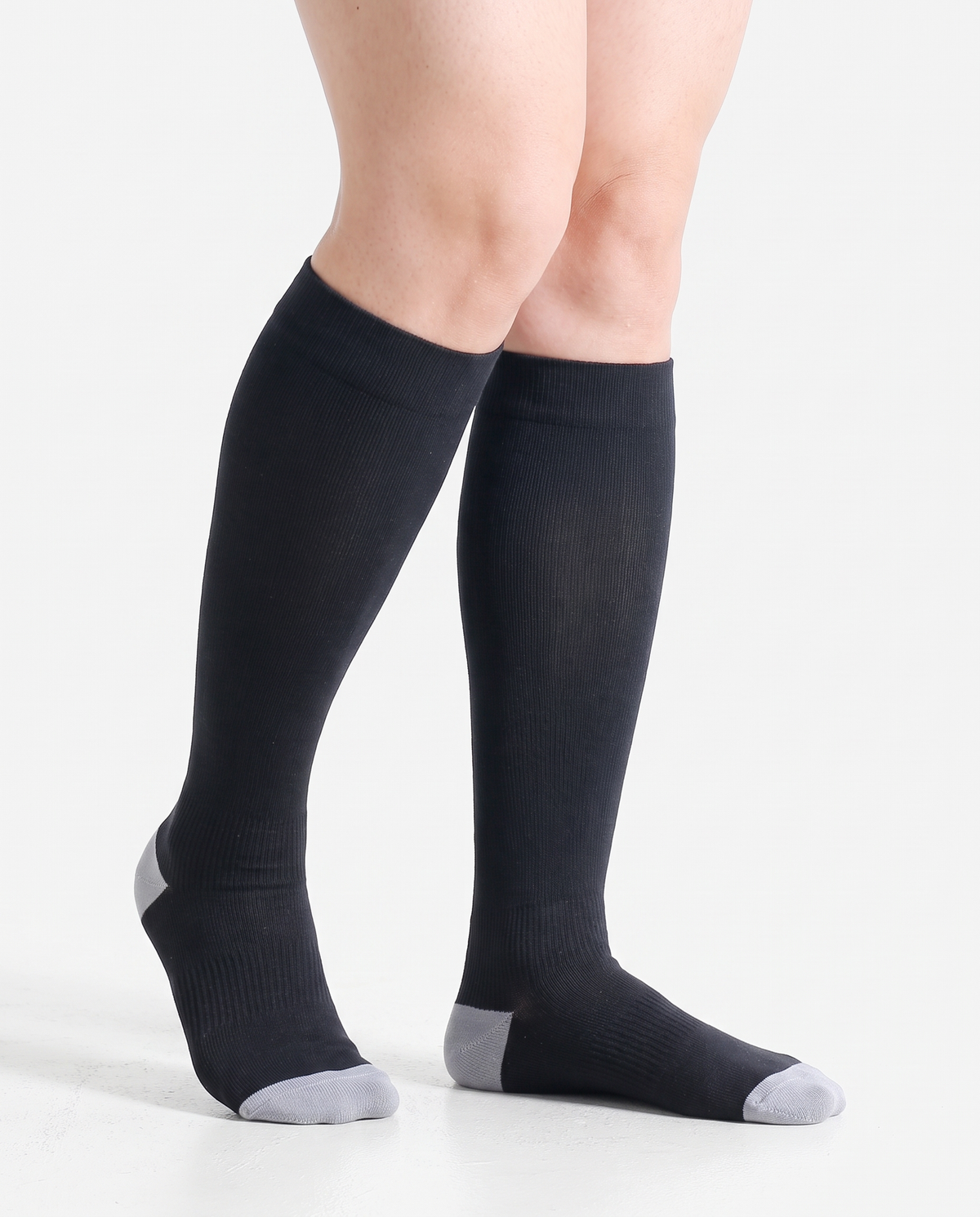 Bamboove Essential Bamboo Compression Socks - Black / Grey by Bamboove, bamboo compression socks