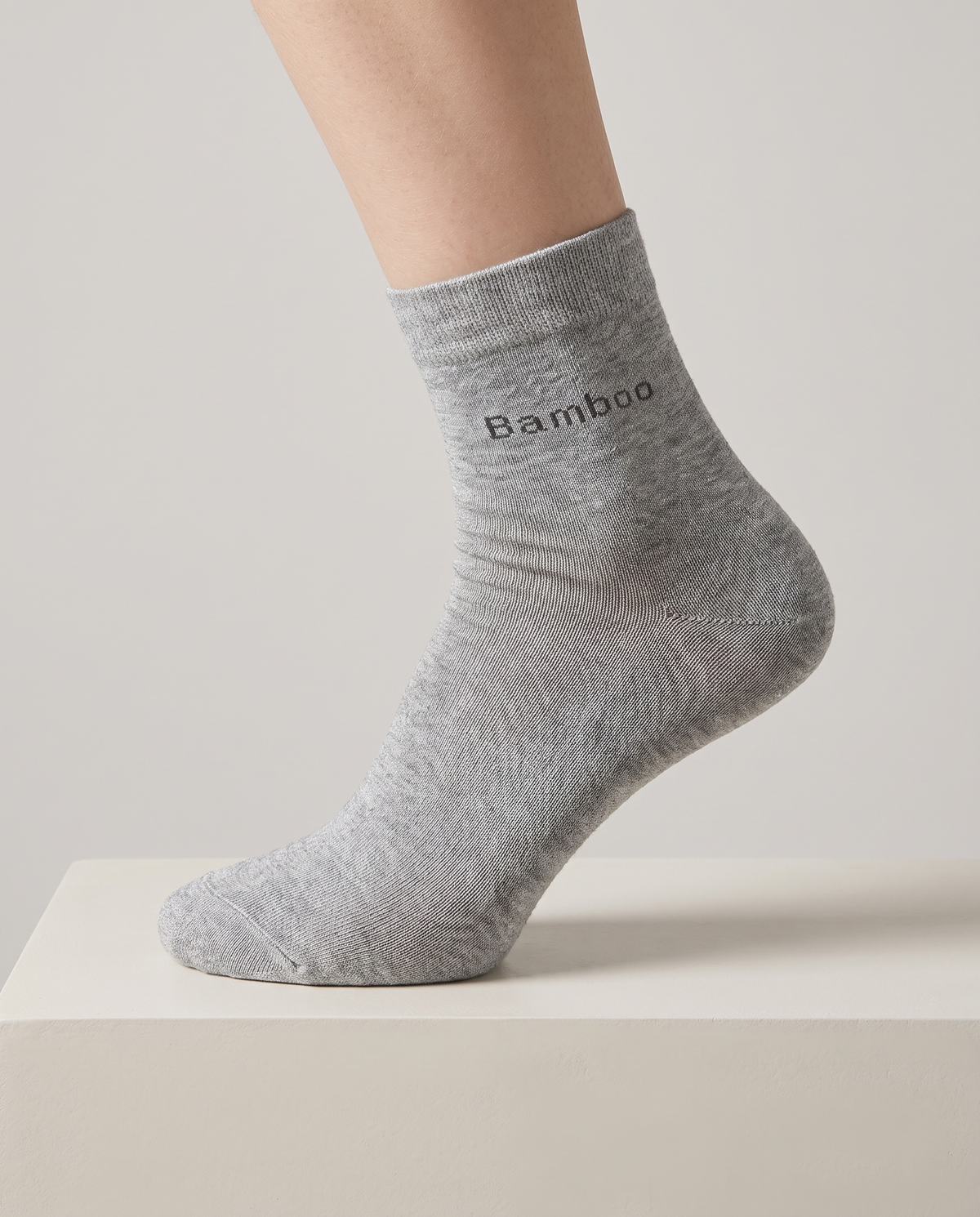 Bamboove Comfort Crew Bamboo Socks - Light Grey by Bamboove, bamboo compression socks
